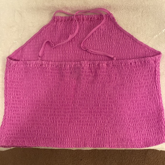 A New Day Purple Smocked Crop Camisole… - Picture 2 of 5